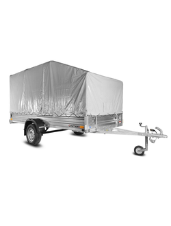 Прицеп «Спутник Expert» (3200х1440х330) оцинкованная рама, тент + дуги (НОВИНКА)