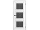 Дверь остекленная с покрытием Soft touch «Деканто 3» белый бархат