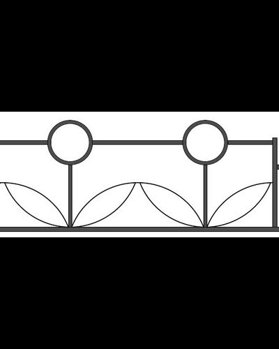 Газонное красивое ограждение GO15-05