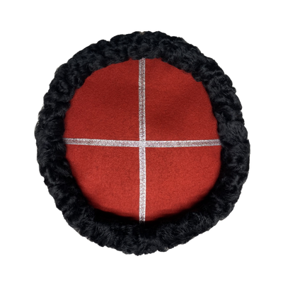 Кубанка Казачья из натурального черного каракуля со сменным верхом Karakulmd.ru