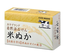 Туалетное мыло Cow Brand с маслом рисовых отрубей (древесно цветочный аромат) - 100 гр.