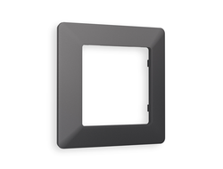 Рамка 1-ая Антрацит серый, коллекция LINE - Ambrella Volt - ALFA