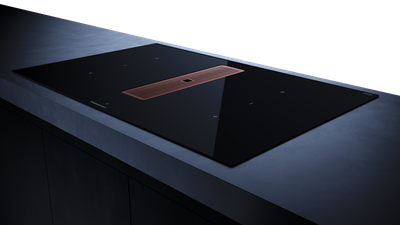 Индукционная варочная панель с вытяжкой Kuppersbusch KMI 8350.0 SR Copper