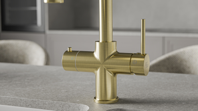 Система мгновенного кипячения воды с газацией и охлаждением 5в1 AQUAHOT ARTISAN MONTBLANC LG (светлое золото)