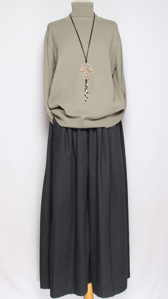 Свитер "ГЛАДКИЙ С ДЛИННЫМ РУКАВОМ " 7807 салатный, малахит, хаки, бирюзовый, морская волна р.52-56