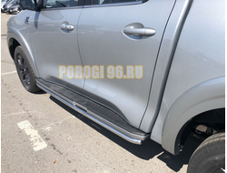 Защита штатного порога d60 для Great Wall Poer 2021-