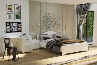Композиция спальни МОНБЛАН Белое дерево