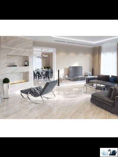 Керамогранит Staro Palacio Stelia Brown 60х120 см бежевый глянцевый