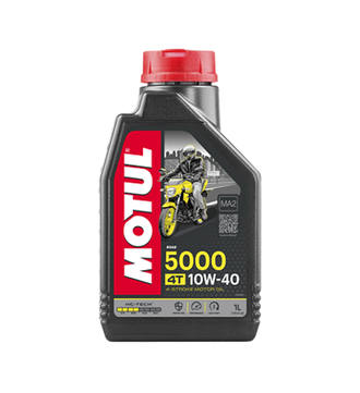 Масло моторное для 4-x тактных двигателей Motul 10W40 5000 4T  SL/MA2 - 1 Л (104054)