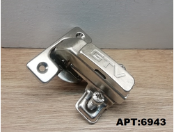 Петля 90гр для фальшдверей, короткое плечо ZP-KTK90H6-BE  GTV