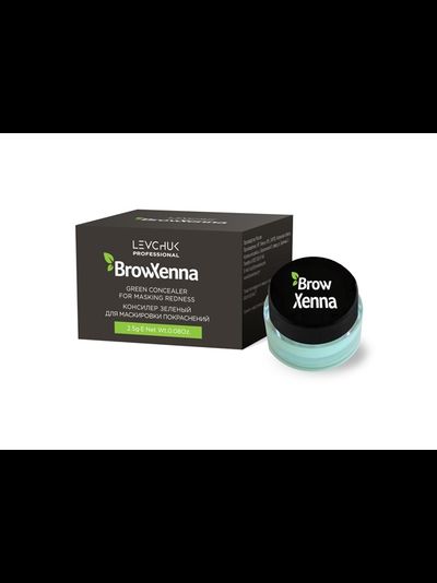 Консилер BrowXenna для маскировки покраснений зелёный (5 г)