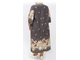 Халат женский на молнии большого размера из  хлопка Арт. 9463-8809 (цвет коричневый) Размеры 62-80