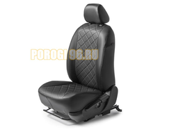 Чехлы экокожа RIVAL задняя спинка 40/60, рисунок Ромб для Lada Xray Cross хэтчбек 2018-