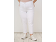 Летние женские свободные брюки  &quot;МИДЛ&quot; арт. 724007 (цвет белый) Размеры 50-64