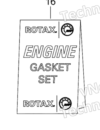 Полный набор прокладок двигателя Оригинал BRP 420685480 для BRP Can-Am (Gasket Set, Engine)