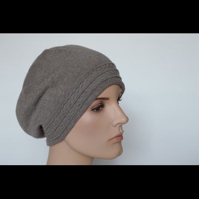 Женский берет из кашемира Loro Piana Италия Vizio 7017 ореховый