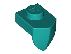 Plate, Modified 1 x 1 with Tooth Vertical, Dark Turquoise (15070 / 6210445)