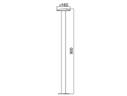 Садово-парковый светильник INOX 450/900 LED 7Вт