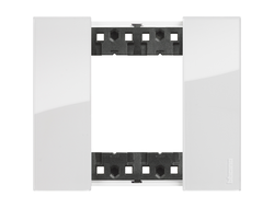 Bticino KA4802DW, Рамка 2 модуля, GHIACCIO (ЛЕД), Living Now