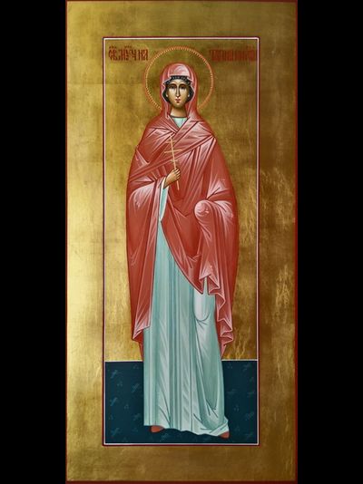 Наталия (Наталья) Никомидийская, святая мученица. Рукописная мерная икона.