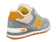 New Balance 574 Высокие серые с оранжевым