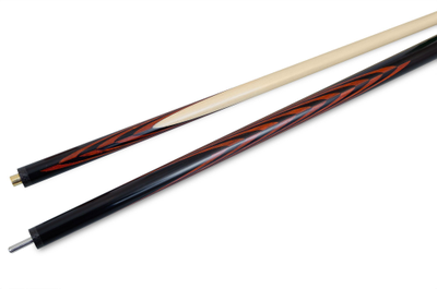 Кий / пирамида 2-pc "Шахматы" (черный граб, граб)