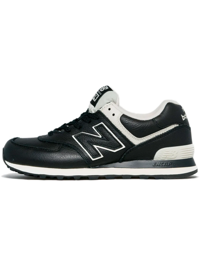 New Balance 574 Leather Black женские