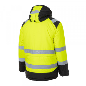 Зимняя сигнальная куртка-парка KW 217, желтый/черный