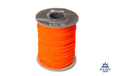 Линь 1.5мм Sigalsub Orange Fluo Polyester, за 1м