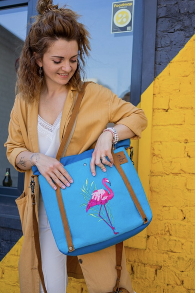 Сумка шоппер Ginger Bird Голубика