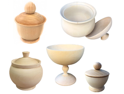 СОЛОНКИ, САХАРНИЦЫ, КОНФЕТНИЦЫ ИЗ ДЕРЕВА