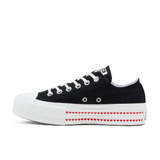 Кеды Converse All Star Love Fearlessly Platform черные женские низкие