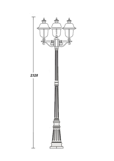 Садово-парковый светильник серии  Madrid -3