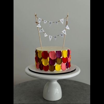 Торт c гирляндой