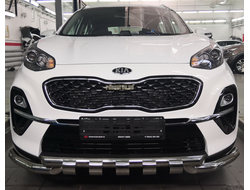 Защита переднего бампера G d60/60 для Kia Sportage (2018-2021)