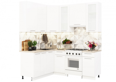 София Белый глянец модульная кухня