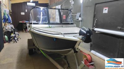 ТЕНТ НА ЛОДКУ ТРИЕРА 390 (роульс и якорь)