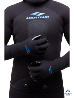Перчатки неопреновые 7мм AquaTeam обрезинен. ОП р.XXL