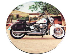 Harley Davidson Motorcycle Digital Print with T-Mold Edge