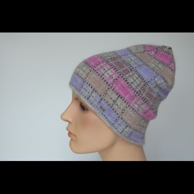 Шапка в клетку разноцветная Vizio Италия 1038 CY