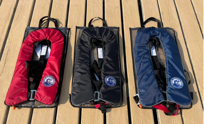 Жилет надувной автоматический Мореман Комфорт, 150 N, красный