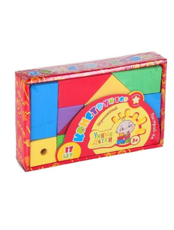 Конструктор окрашенный "Построй-ка"