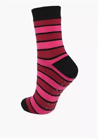 Носки детские антискользящие Брестские Арт. 17С3061 рис. 860 - черный-фуксия