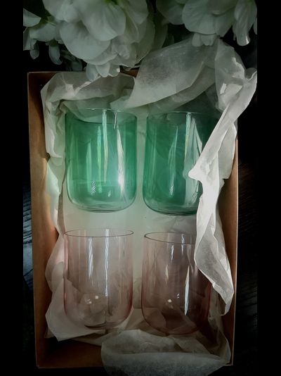 Подарочный набор: 4 стеклянных стакана
