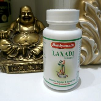 Лакшади Гуггул, лечение суставов и костей (Laxadi Guggul)Baidyanath - 80 таб. по 250 мг. (Индия)