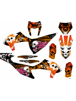 Наклейки на мотоцикл KTM 2020-2023 - 125-450 SX, SXF, EXC /GR8 2020-2023 #1987