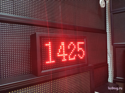 Таймер обратного / прямого счета дней 210*370мм (красный)