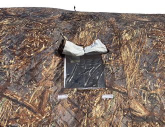 Палатка зимняя куб Mesan (2,4х2,4м) утепленная, 4-местная, 3-слойная (камыш)