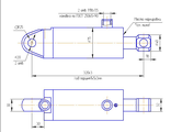 Гидроцилиндр захвата КО-510.01.09.000-06 (ЦГ-60.30х145.22)