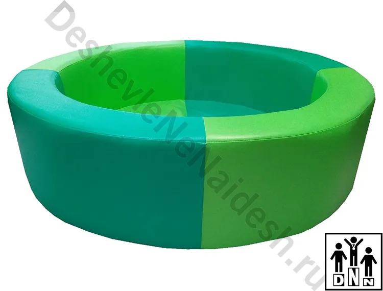 Сухой бассейн круглый зеленый-салатовый